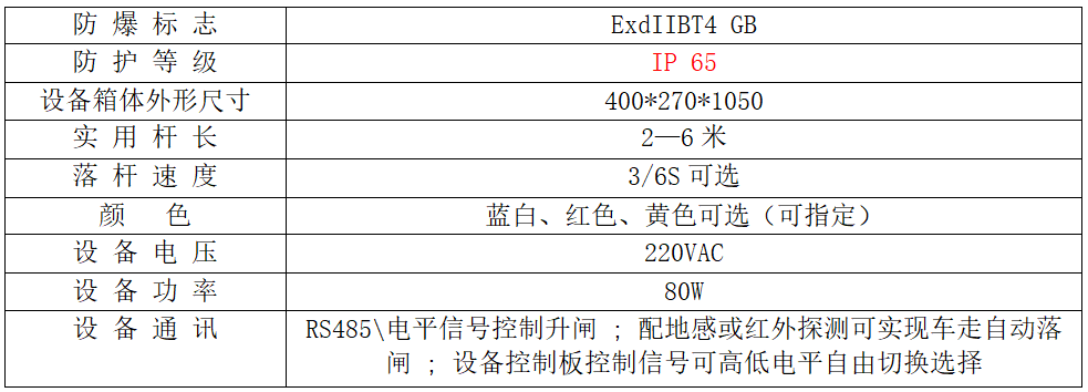 防爆道闸